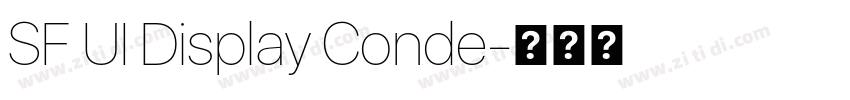 SF UI Display Conde字体转换